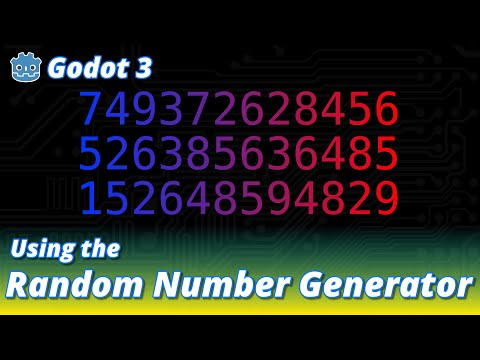 Godot 3 - Random Number Generator (RNG)