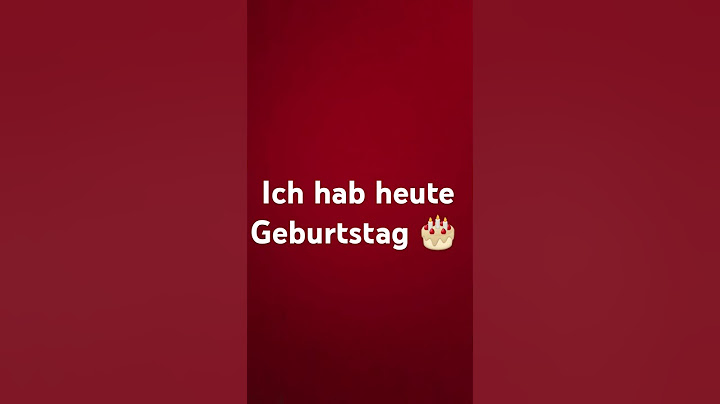 Ich freue mich sehr
