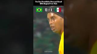 The Day Ronaldinho Rescued Brazil With Magical Free-Kick In Front of Neymar