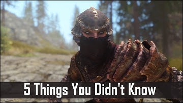 Skyrim: 5 Things You Probably Didn
