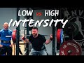 Low vs high intensity training  get it right for huge gains
