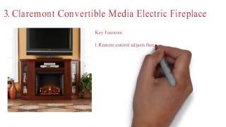 Wood Corner TV Fireplace TV Stand for TVs up to 52″, Multiple Finishes Top 3 Corner Fireplace TV Stand