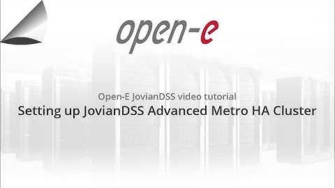 Setting up Open-E JovianDSS Advanced Metro HA Cluster - step 1/6: Network configuration