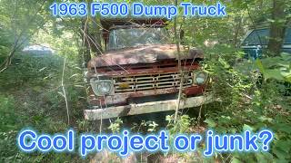 1963 Ford F500 dump truck abandoned in a junkyard. Should I get it running