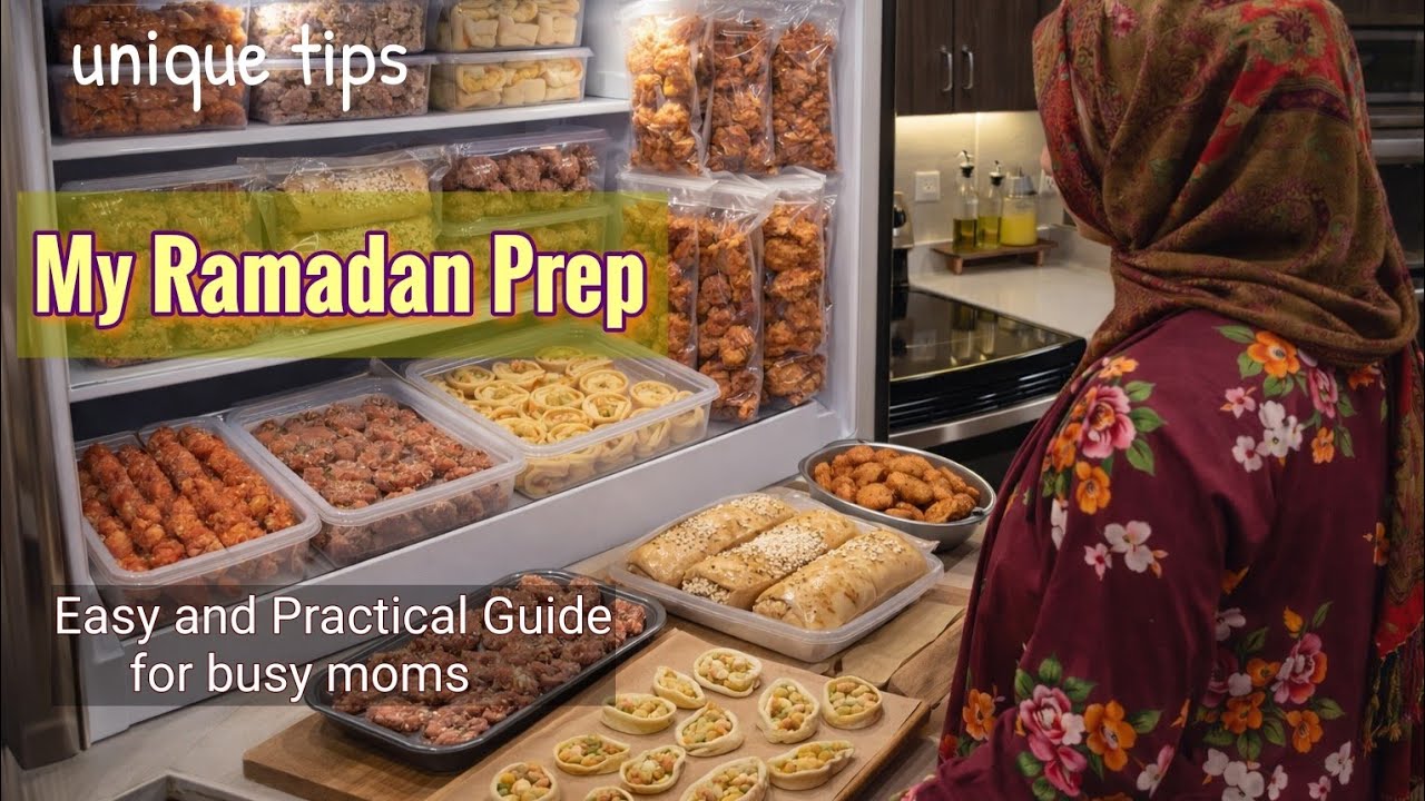 My Ramadan 2026 Meal Prep (1) Unique Tips for a Stress-Free Ramadan | Freeze-Ahead Recipes for kids
