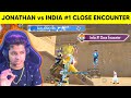 Jonathan vs india 1 close encounter kills in bgmi  random reaction gameplay  dt gaming