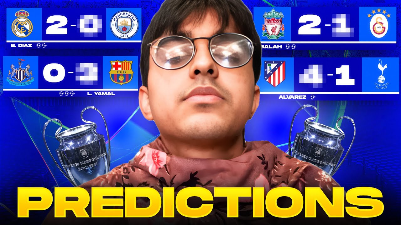 MY *WILDEST* CHAMPIONS LEAGUE ROUND OF 16 PREDICTIONS!!