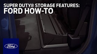 Super Duty® Storage Features | Ford How-to | Ford