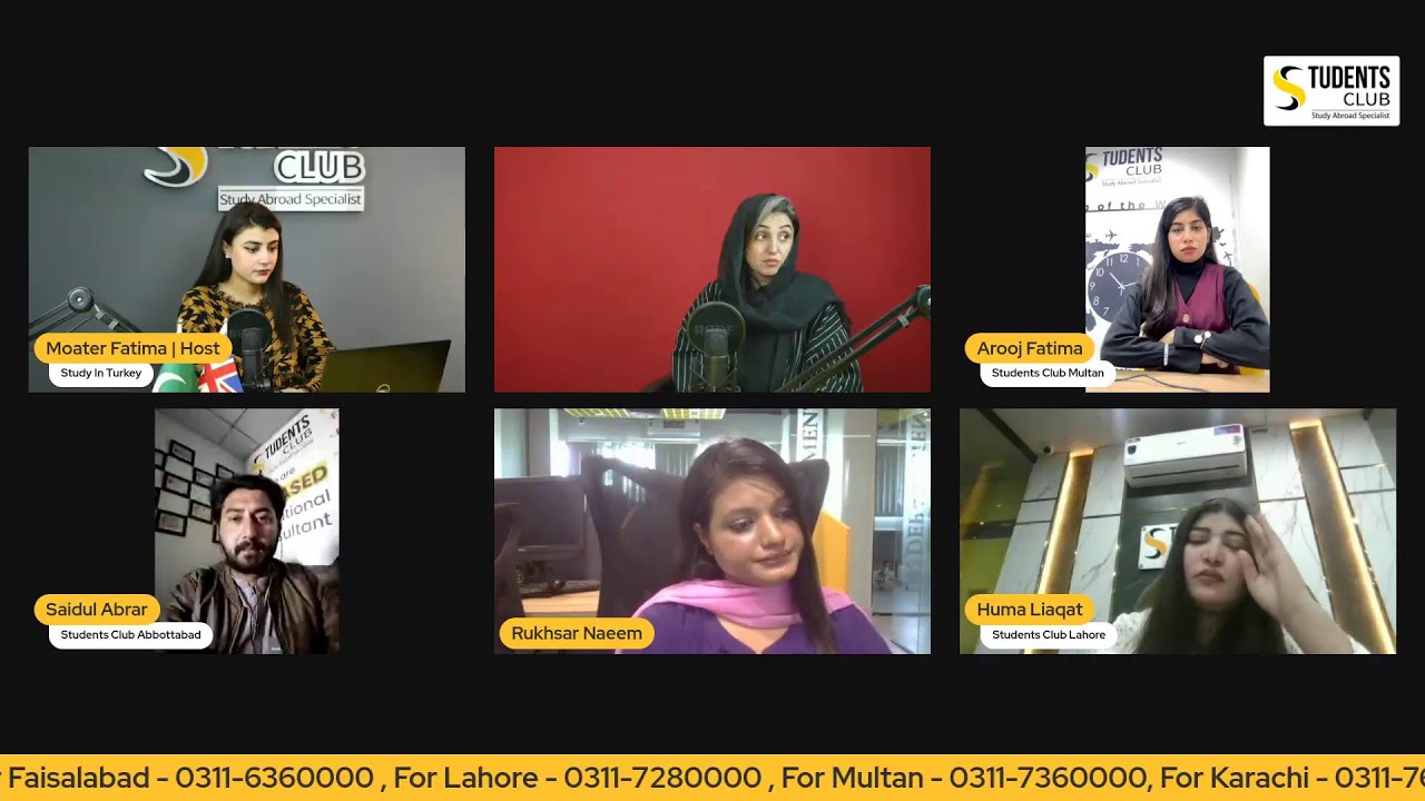 Tuesday Live With Students Club | Study In Turkey