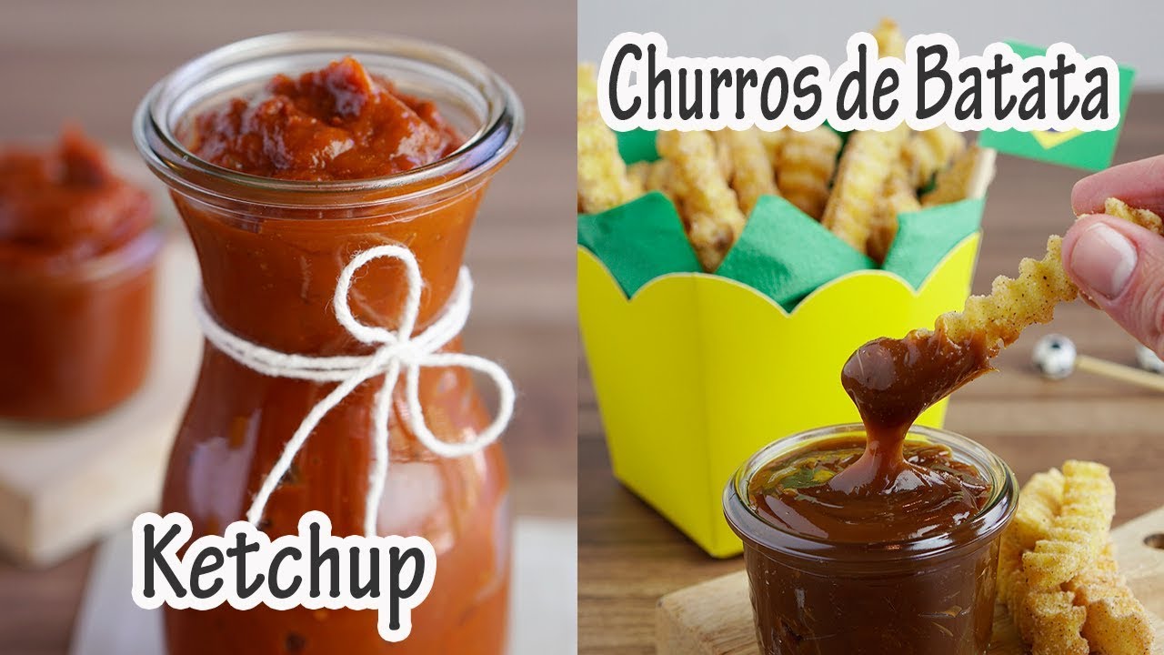 COMO FAZER KETCHUP (SUPER FÁCIL) I CHURROS DE BATATA I RECEITAS E TEMPEROS