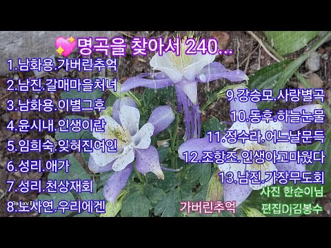 🌸명곡을찾아서 240.🌸한순이님 희망음악