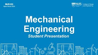 CDE e-Open House 2025: Mechanical Engineering (Student Presentation)