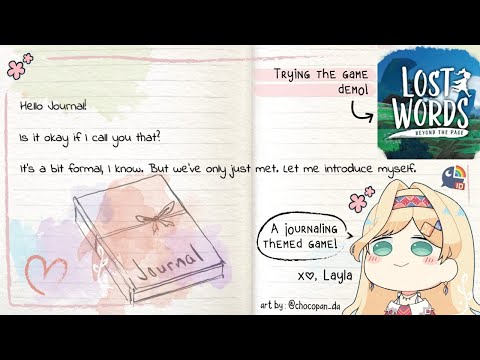 【Lost Words Demo】A Journaling Adventure Game!【NIJISANJI ID | Layla Alstroemeria】