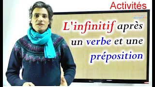 Actvité L'infinitif après un verbe et une préposition