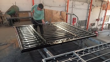 xưởng sản xuất cửa cổng rào sắt hoa văn mỹ thuật Tuấn Anh, cửa cổng sắt đẹp