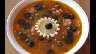 Суп "Солянка" мясная сборная Суп "Солянка" мясная сборная