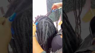 Dry separating locs. Ouch! 😬 #locs #locjourney #shorts #naturalhair #haircare #hairstyle #fall