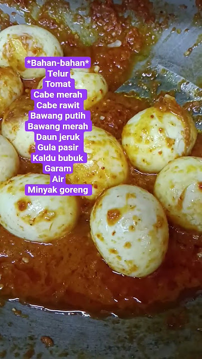 Balado eggs #eggs#balado eggs#sambal eggs