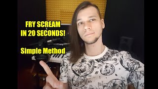 How To Fry Scream In Less Than 30 Seconds #vocaltutorial
