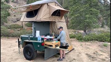 Overland outback rooftop tent trailer DIY project  Complete