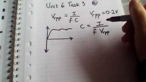 Calculating ripple voltage