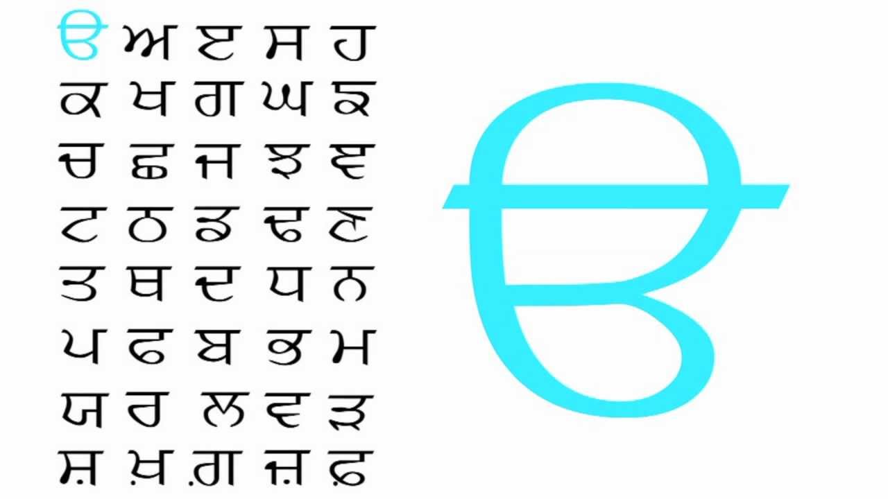 Punjabi Abcd Chart