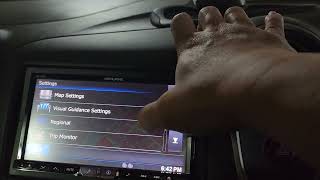 How to adjust time on Alpine INE-W957 touch screen head unit