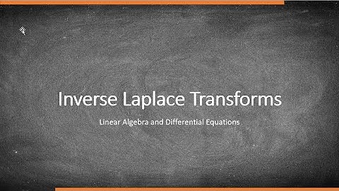 Inverse Laplace Transforms