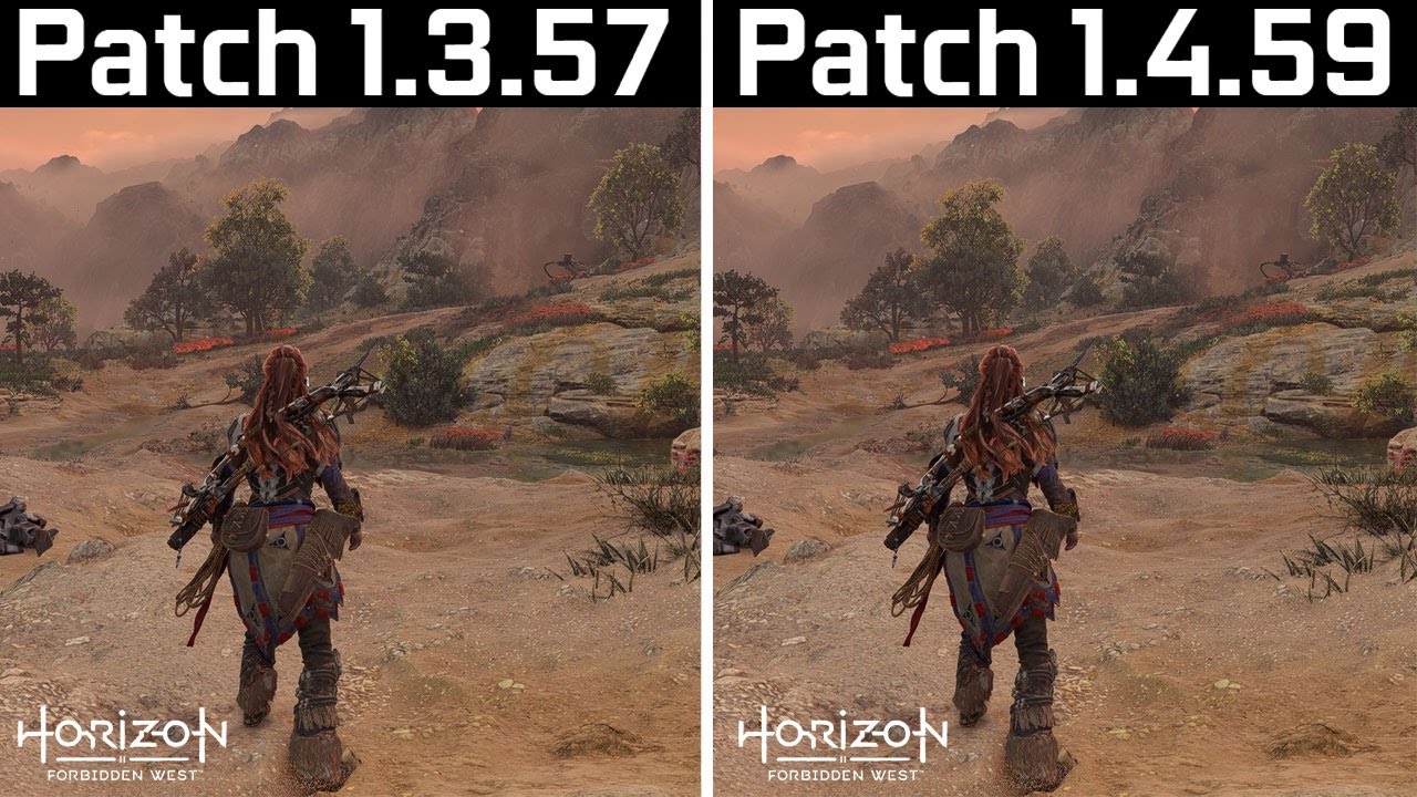 Horizon Forbidden West - Patch 1.3.57.0 vs Patch 1.4.59.0
