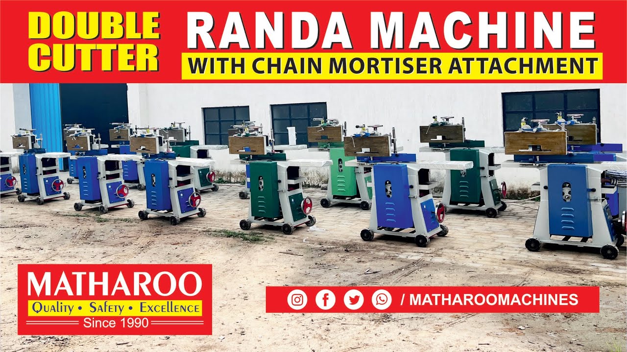 Double Cutter Wood Working Randa Machine with Chain | Ludhiana | Matharoo Cutting Machines 2024