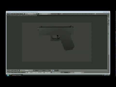Blender 2.63 Tutorial: how to make a gun part 2 [HD]