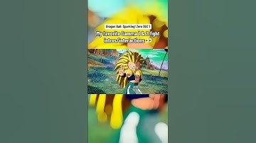 Gamma 1 Vs Gotenks SSJ3 Unique Interaction In DB Sparking Zero