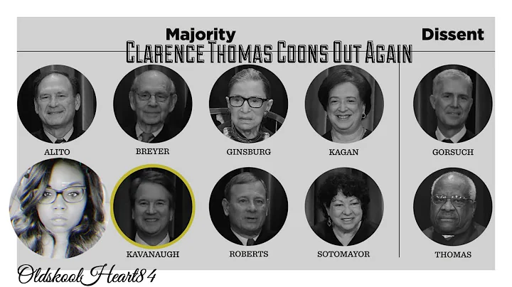 Clarence Thomas coons out again!!!