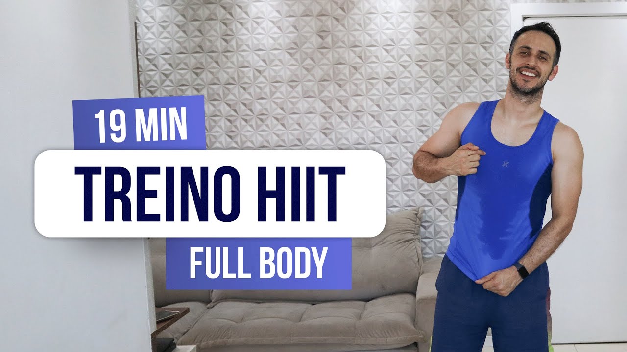 19min CARDIO HIIT FULL BODY para emagrecer💦 em casa