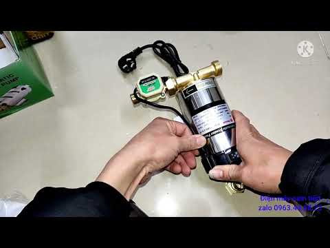 Video máy bơm tăng áp lực cho bình nóng lạnh , máy giặt ... - youtube