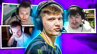 РЕАКЦИЯ ПРО ИГРОКОВ НА ИГРУ S1MPLE 2