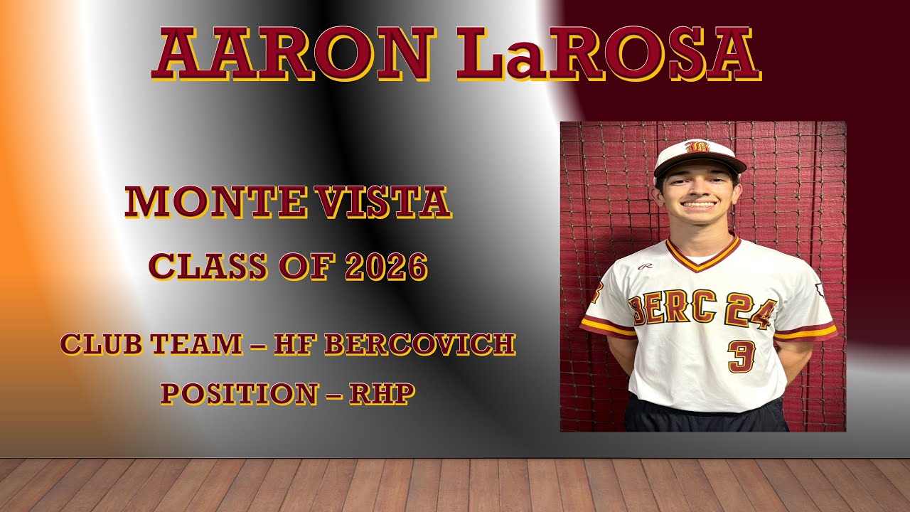 AARON LA ROSA - RHP 2026 ( BASEBALL RECRUIT ) - YouTube