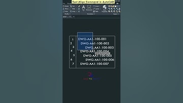 Align Text in One Click 😍In AutoCAD #shorts #autocad