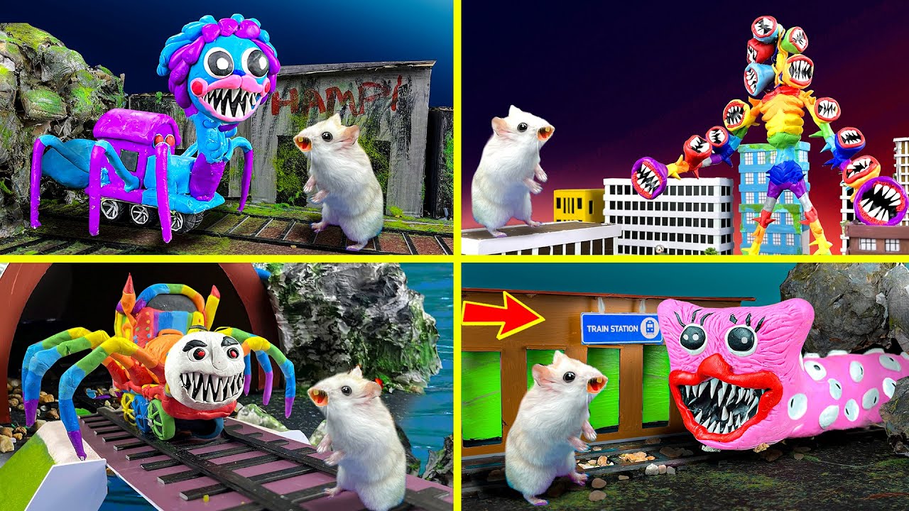 😱 All TREVOR HENDERSON Creature Rainbow Vs Hamster Maze with Traps #3
