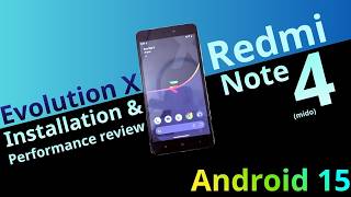 Evolution X 10.6 installation on Redmi note 4 (mido). Android 15 screenshot 3