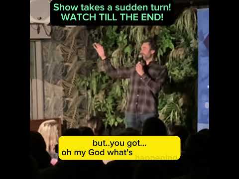 COMEDY SHOW TAKES A TOUR WHEN LIGHTS GO OUT SUDDENLY