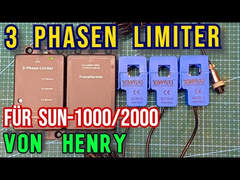 SUN-1000 Wechselrichter mit Limiter u. Memü Erklärung Solaranlage,  Balkonkraftwerk mit Stromspeicher 