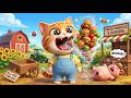Farmer Kitty Eats Everything 😱🐱 | Funny Farm Nursery Rhyme, Kids Song & Silly Animal Adventure