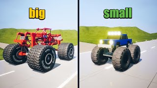 BIG Monster Truck vs SMALL | Brick Rigs