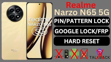Realme Narzo N65 5G Unlock !! Realme Narzo N65 5G Frp Baypass !! Hard Reset !! Screen Lock Remove
