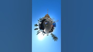 Rolling Cars on Tiny Planet... #shorts #insta360
