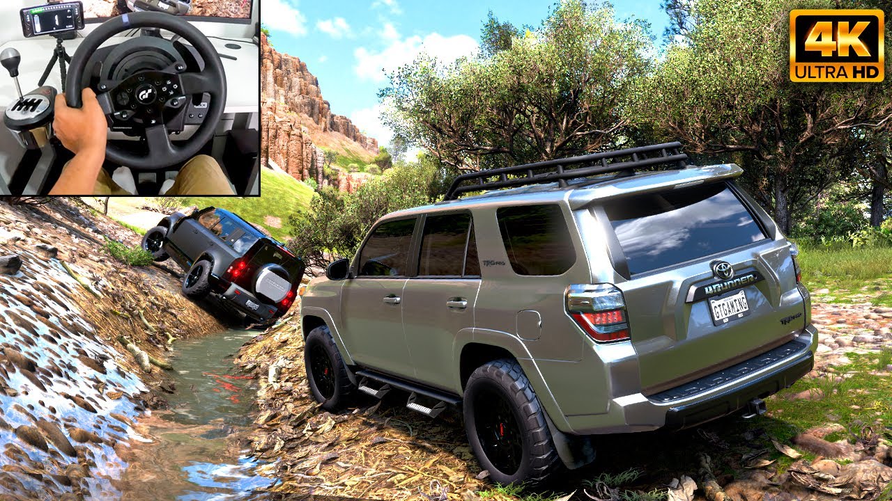 Toyota 4Runner & Land Rover Defender | OFFROAD CONVOY | Forza Horizon 5|Thrustmaster T300RS gameplay