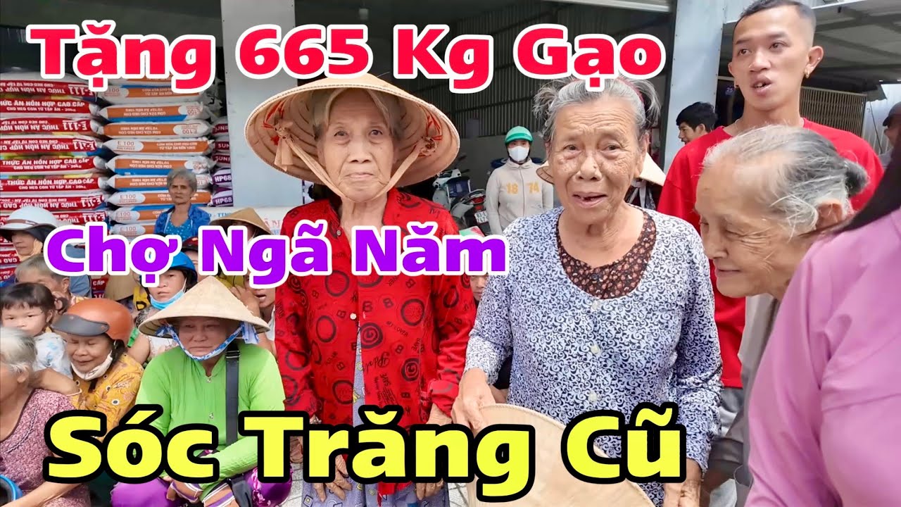 Tặng 665 Kg Gạo Thơm Lài Đến Những Hoàn Cảnh Khó Khăn Tại Chợ Ngã Năm Sóc Trăng Cũ  Khương Nhựt Minh