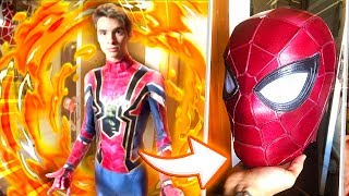 A NOVA ROUPA DO HOMEM ARANHA DE FERRO