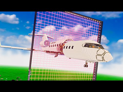 FLYING A PLANE Through A LASER GRID - Teardown Mods